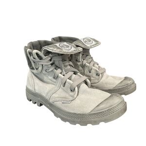 Women’s Palladium Canvas Combat desert hiking Boot Women's Size 8 / 8.5